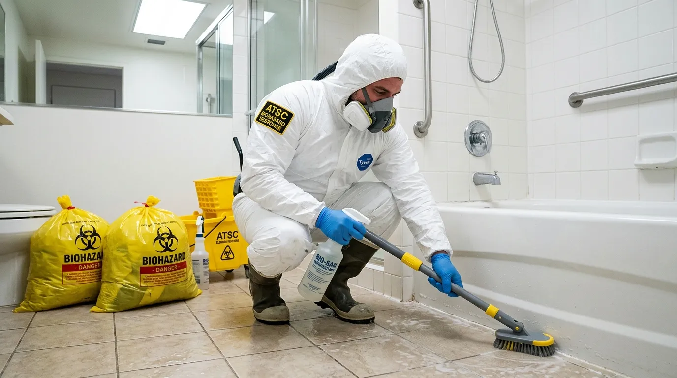 Decontamination equipment deployed for Blood Cleanup in Holliston